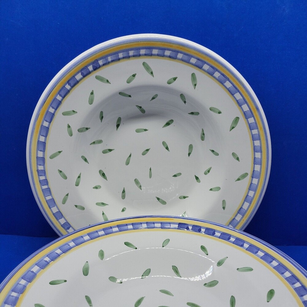 Williams Sonoma Tournesol Rimmed Soup Bowls Bundle Of 4 - Picture 4 of 8
